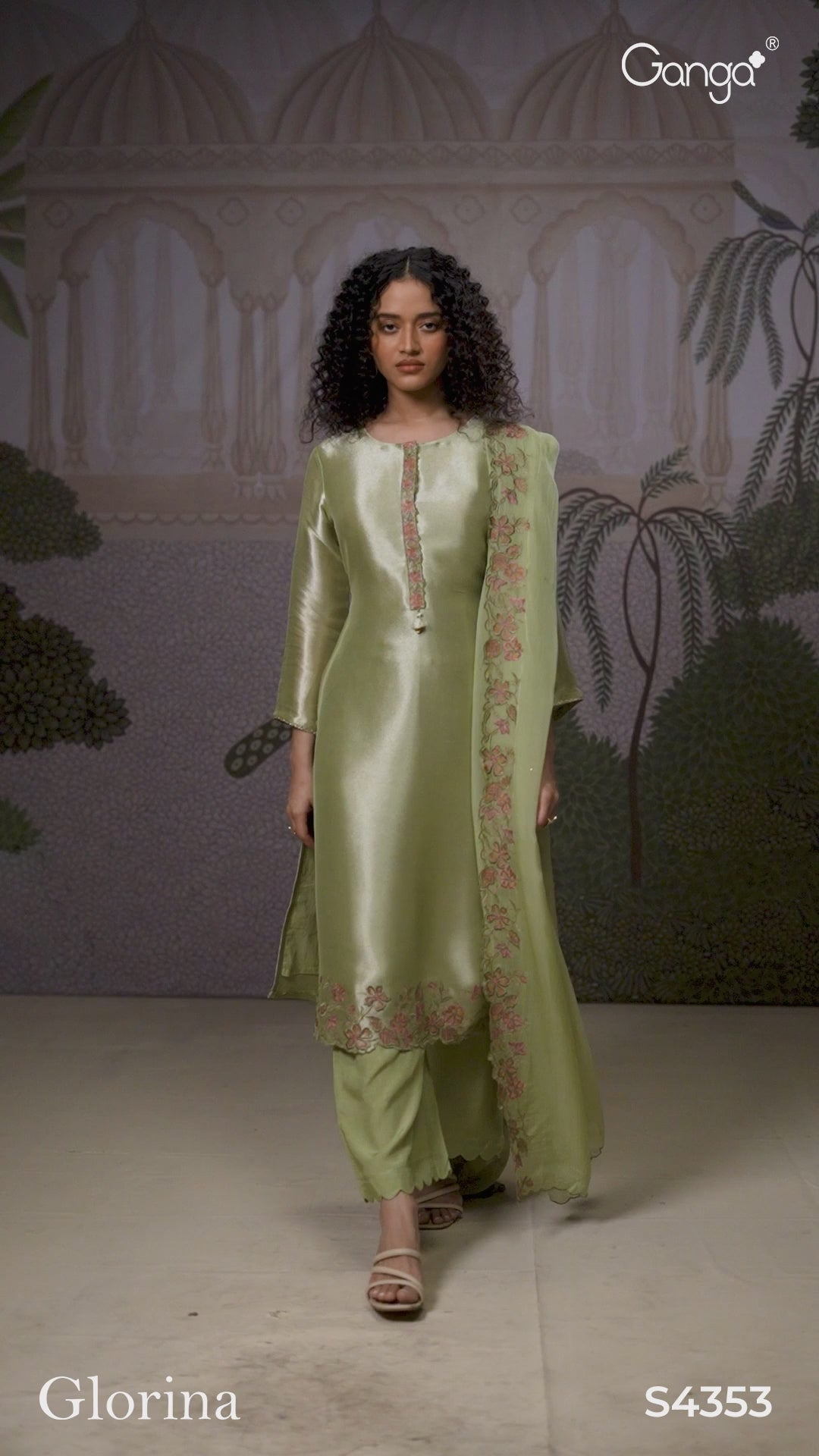 BUY GANGA SUITS ONLINE SALE GANGA GLORINA S4353 LATEST DESIGNVIDEO