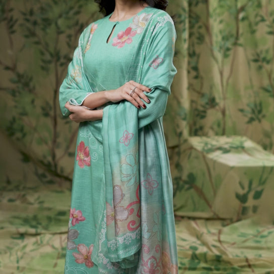 BUY GANGA SUITS SINGLE PIECE GANGA FARNAZ S3683 LATEST DESIGN VIDEO