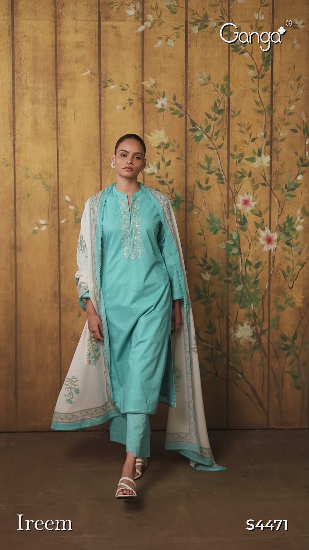 BUY GANGA SUITS ONLINE SALE GANGA IREEM S4471 NEW CATALOGUE VIDEO