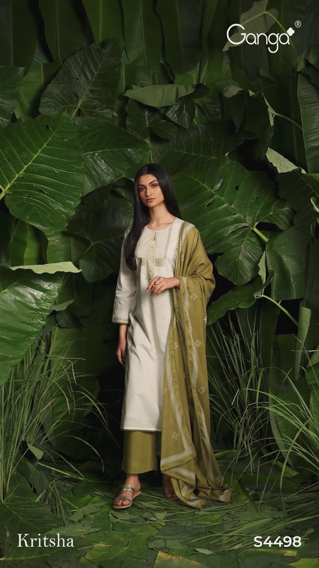 BUY GANGA SUITS ONLINE SALE GANGA KRITSHA S4498 NEW CATALOGUE VIDEO