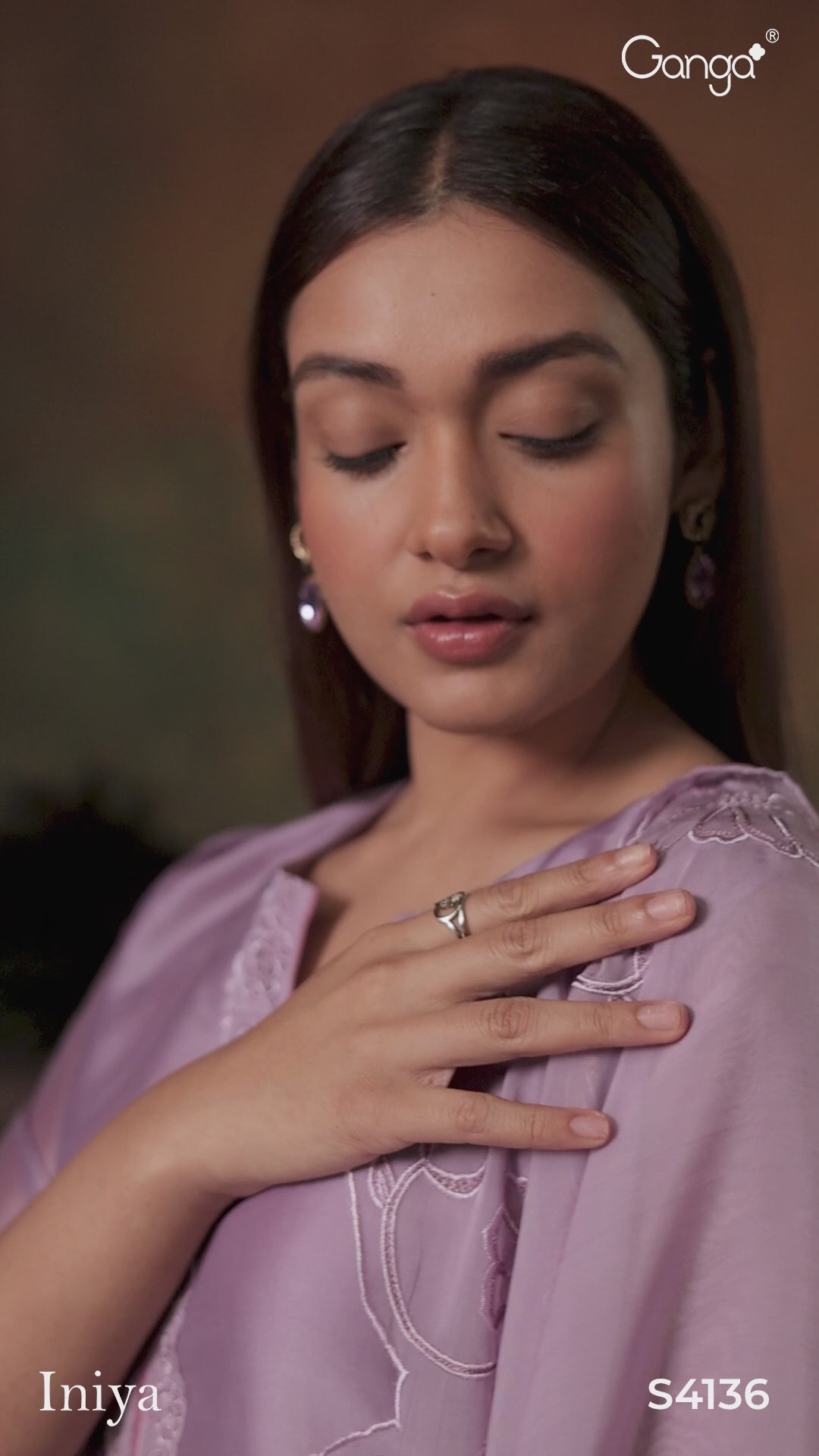 BUY GANGA SUITS ONLINE WITH PRICE GANGA INIYA S4136 NEW CATALOGUE VIDEO