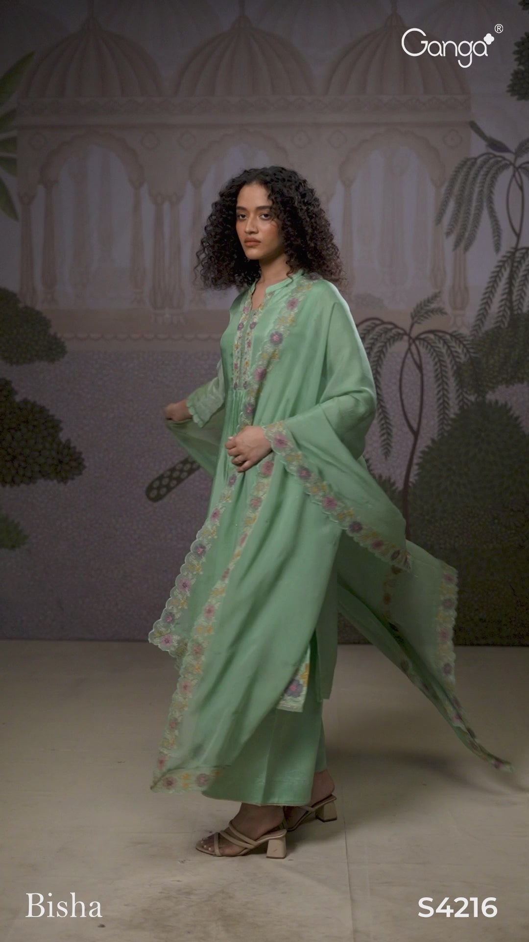 BUY GANGA SUITS ONLINE SALE GANGA BISHA S4216 PREMIUM SUIT VIDEO