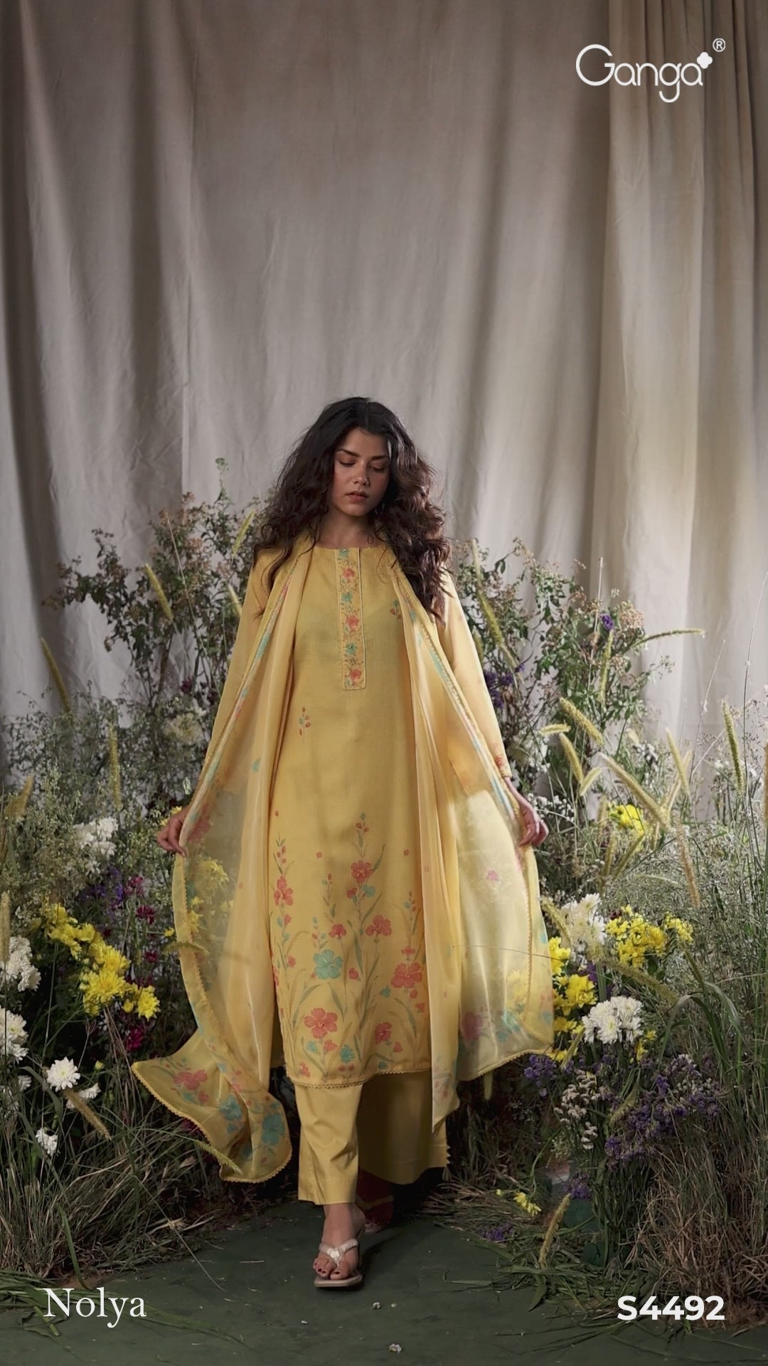 BUY GANGA SUITS ONLINE GANGA NOLYA S4492 NEW CATALOGUE VIDEO