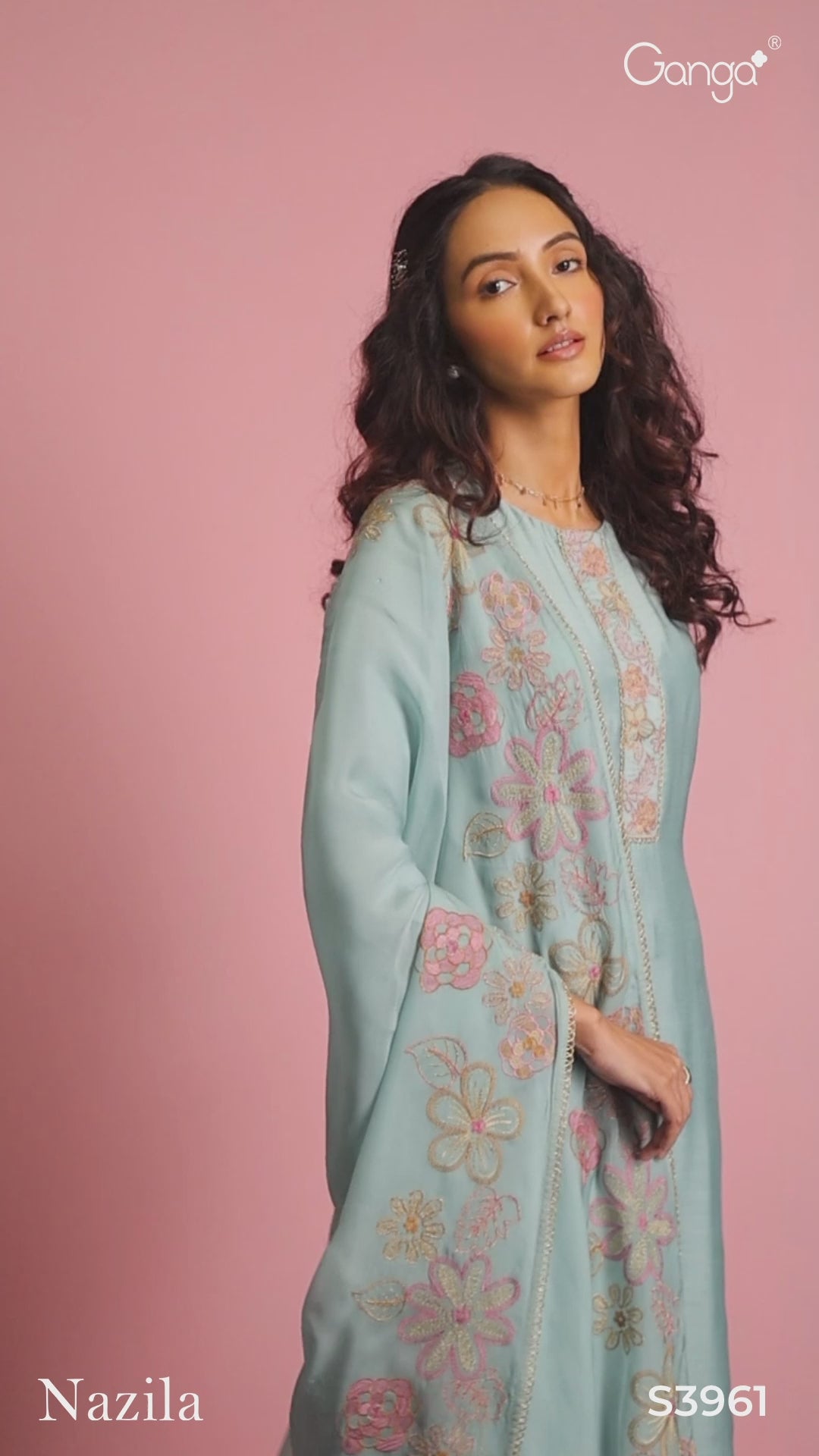 BUY GANGA NAZILA S3961 SUITS ONLINE ON SALE WITH PRICE FROM BRAND GANGA FASHIONS AT WHOLESALE RATE. 