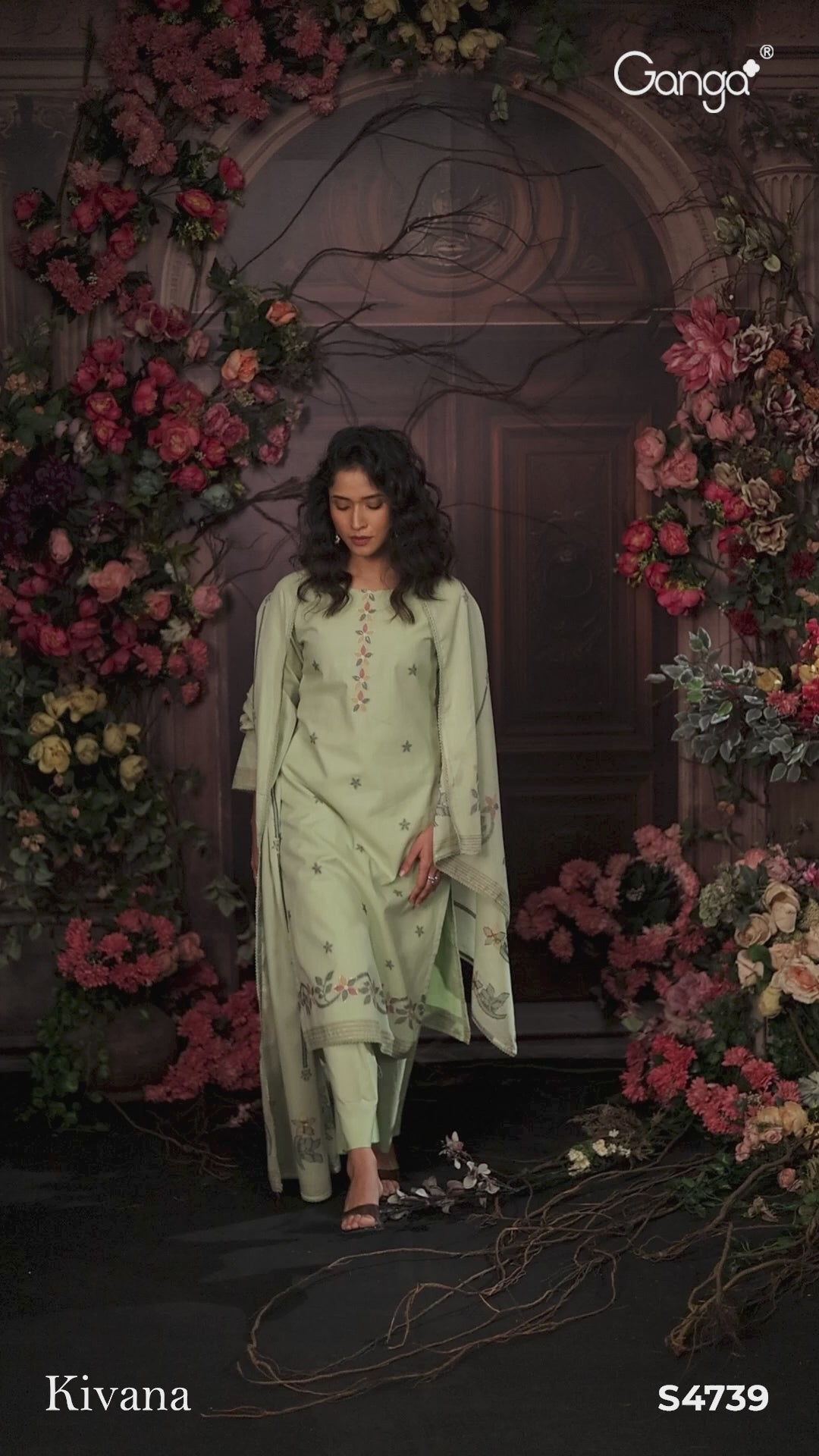 BUY GANGA SUITS ONLINE GANGA KIVANA S4739 PREMIUM SUIT VIDEO