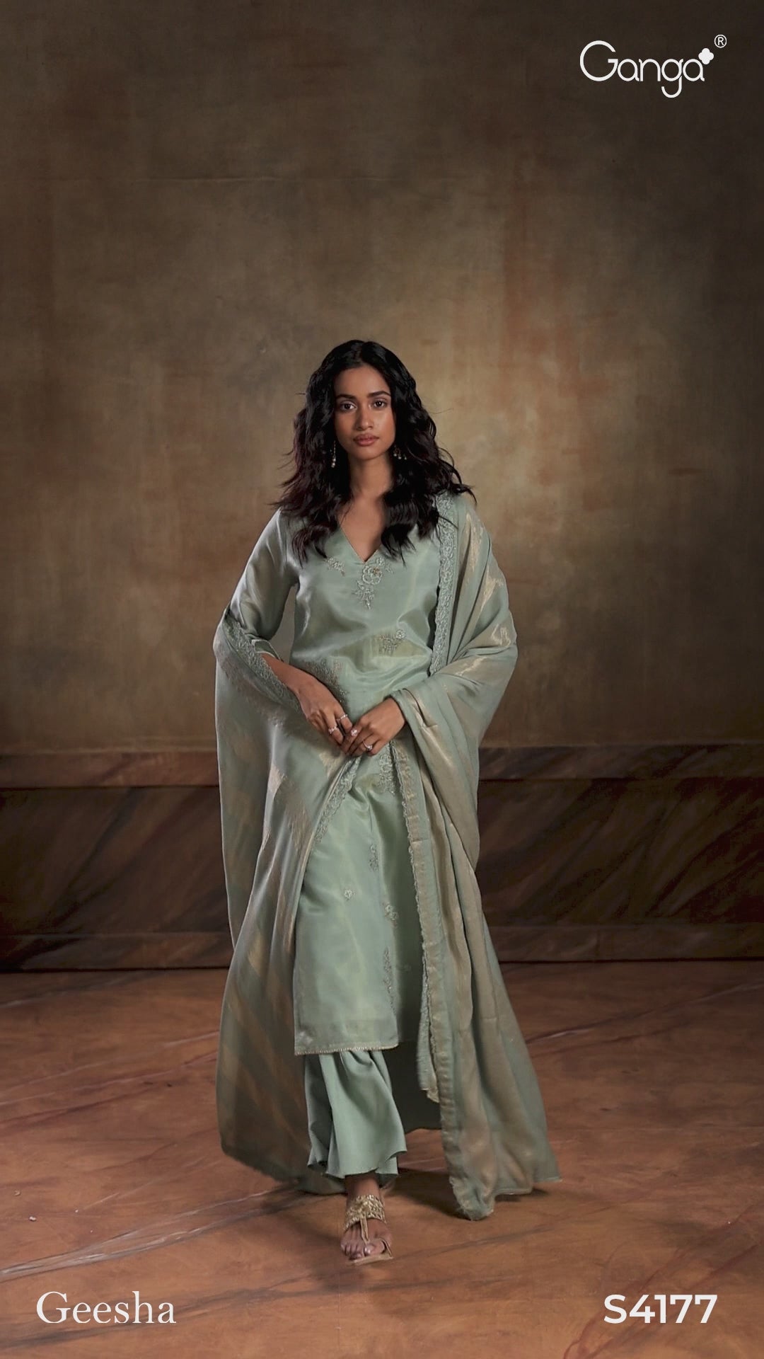 BUY GANGA SUITS WITH PRICE GANGA GEESHA S4177 NEW CATALOGUE VIDEO